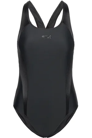 Fila Sannois Racer Back Swimsuit Badedrakt Badetøy Black