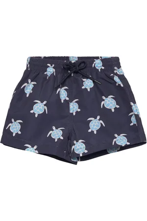 MANGO Turtles Print Swimsuit Badeshorts Navy