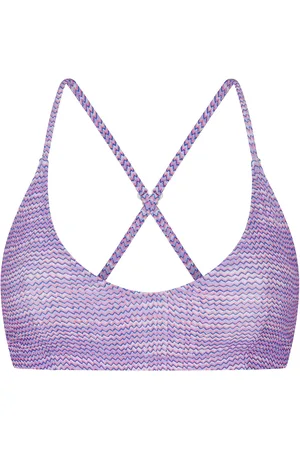 Röhnisch Simi Bikini Top Swimwear Bikinis Bikini Tops Bandeau Bikinitops Purple