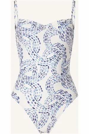 Lexington Eva Printed Swimsuit Badedrakt Badetøy Blue