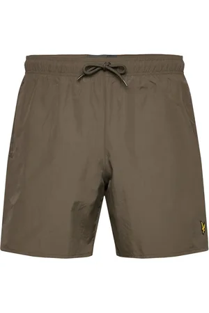 Lyle & Scott Plain Swimshort Badeshorts Khaki Green