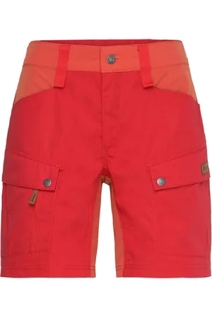 Bergans Nordmarka Favor Outdoor Shorts Women Bottoms Shorts Sport Shorts Red