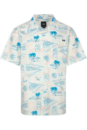 Vans Davista Ss Woven Sport Shirts Short-sleeved Blue
