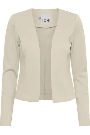 Ichi Ihkate Short Bl Blazers Cropped Blazers Beige