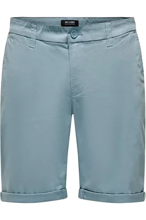 Only & Sons Onspeter Life Regular 0013 Shorts Noos Bottoms Shorts Chinos Shorts Blue