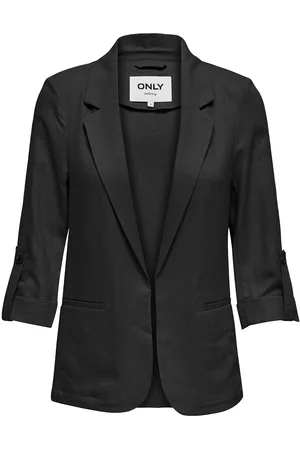 ONLY Onlcaro 3/4 Unlined Blazer Cc Tlr Blazers Single Breasted Blazers Black