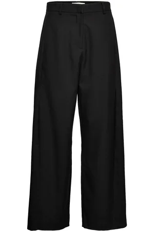 Holzweiler Vidda Trouser Bottoms Trousers Wide Leg Black