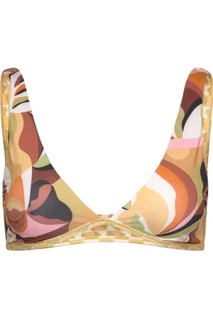 Billabong Return To Paradise Rev Ava Tnk Swimwear Bikinis Bikini Tops Bandeau Bikinitops Multi/patterned