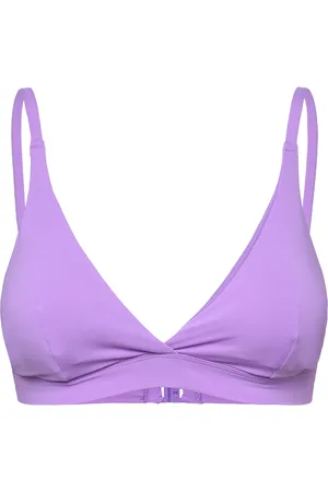 Lindex Swim Bra Selena Triangle Swimwear Bikinis Bikini Tops Triangle Bikinitops Purple