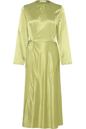 Samsøe Samsøe Sahilda Dress 14903 Knelang Kjole Green