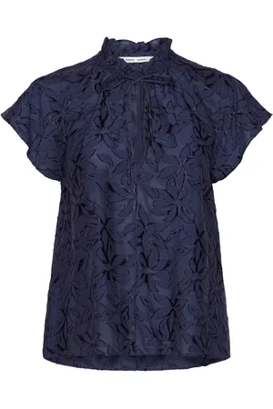 Samsøe Samsøe Sakarookh Blouse 15042 Tops Blouses Short-sleeved Navy