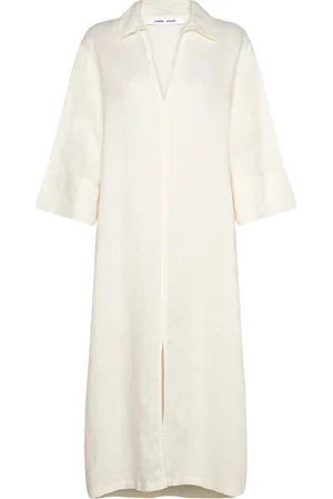 Samsøe Samsøe Saalle Dress 14329 Knelang Kjole Cream