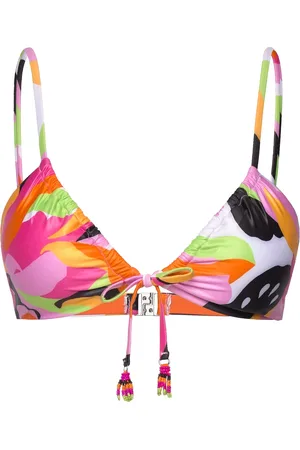 Seafolly Rio Drawstring Bralette Swimwear Bikinis Bikini Tops Triangle Bikinitops Pink
