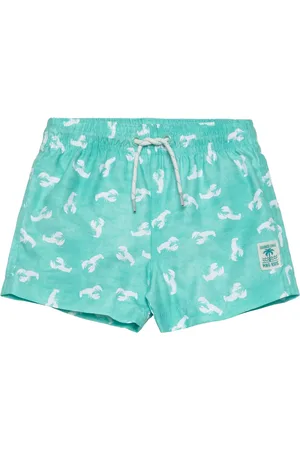 MANGO Lobster-Print Swimming Costume Badeshorts Blue