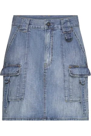 G-Star Viktoria Utility Mini Skirt Wmn Kort Skjørt Blue