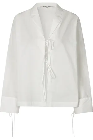 Second Female Allure Shirt Tops Blouses Short-sleeved White