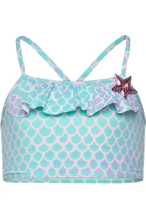 Lindex Bikini Top Flounce Bikini Blue