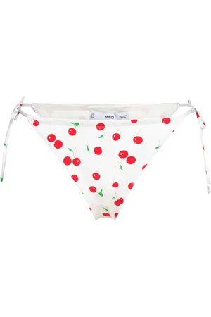 MANGO Printed Brazilian Bikini Bottoms Swimwear Bikinis Bikini Bottoms Side-tie Bikinis Multi/patterned