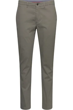 Tommy Hilfiger Chino Denton Printed Structure Bottoms Trousers Casual Grey