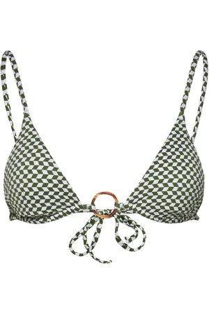 Etam Vaiana Swimsuit Wireless Triangle Top Swimwear Bikinis Bikini Tops Triangle Bikinitops Green