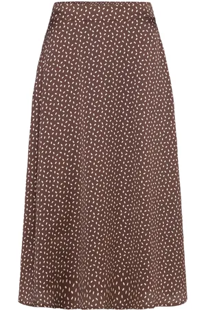Bruuns Bazaar Acaciabbamattas Skirt Knelangt Skjørt Brown
