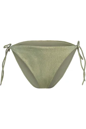 Etam Idyllique Swimsuit Bikini String Bottom Bikinitruse Khaki Green