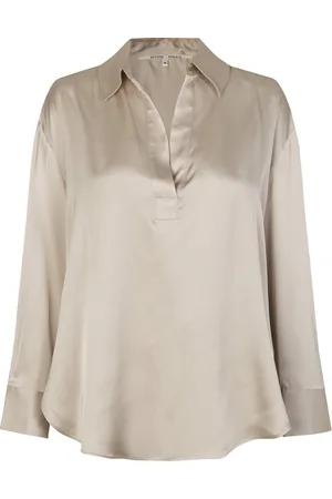Second Female Galla Blouse Tops Blouses Long-sleeved Beige