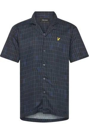 Lyle & Scott Pool Print Shirt Tops Shirts Short-sleeved Navy