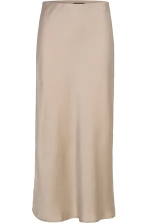 Bruuns Bazaar Acaciabbjoane Skirt Knelangt Skjørt Beige