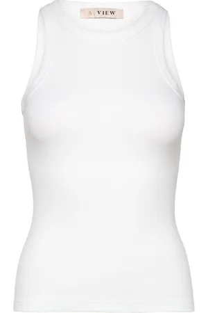 A-View Mari Tank Top Tops T-shirts & Tops Sleeveless White