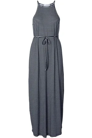 SELECTED Slfanola Sl Str Ankle Dress Maxikjole Festkjole Black