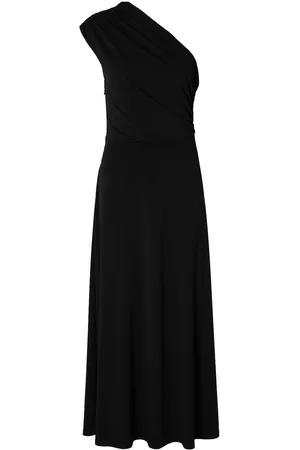 SELECTED Slfabbie -Shoulder Maxi Dress D2 Maxikjole Festkjole Black