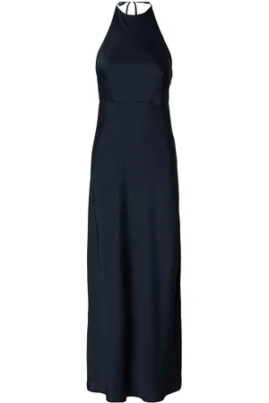 SELECTED Slfannie Halterneck Maxi Dress D2 Maxikjole Festkjole Navy