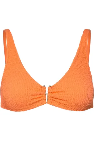 Lindex Swim Bra Adelle Crepe Swimwear Bikinis Bikini Tops Wired Bikinitops Orange