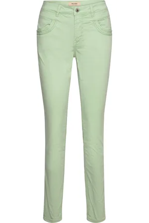Mos Mosh Naomi Treasure Pant Bottoms Jeans Slim Green