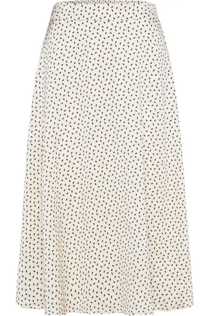 Bruuns Bazaar Acaciabbamattas Skirt Knelangt Skjørt Cream