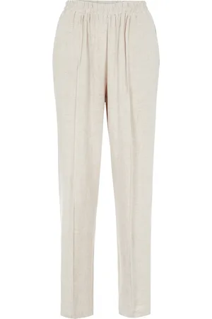 Y.A.S Viggi Hw Ankle Pant Noos Bottoms Trousers Joggers Cream