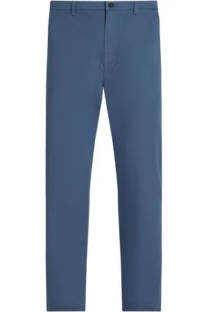 Tommy Hilfiger Chino Denton Printed Structure Bottoms Trousers Casual Blue