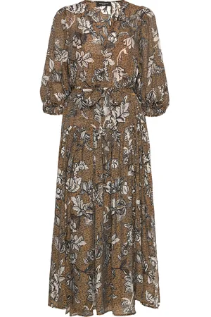 Bruuns Bazaar Dusclebbhanie Dress Maxikjole Festkjole Brown
