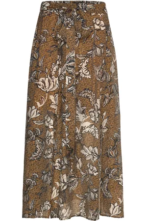 Bruuns Bazaar Dusclebbmaela Skirt Skirts Maxi Skirts Brown