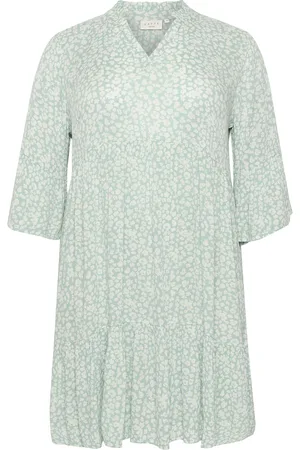 Kaffe Kcami Dress Printed Tops Tunics Green