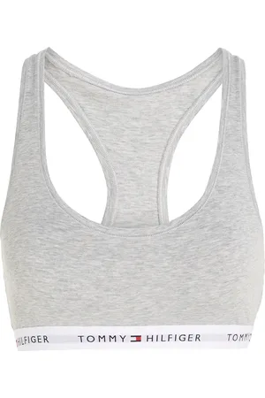 Tommy Hilfiger Unlined Bralette Lingerie Bras & Tops Soft Bras Tank Top Bras Grey