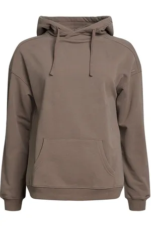 Rethinkit Ibbi Easy Sweatshirt Hoodie Brushed Sport Women Sport Clothing Sport Sweat-shirts & Hoodies Sport Hoodies Brown