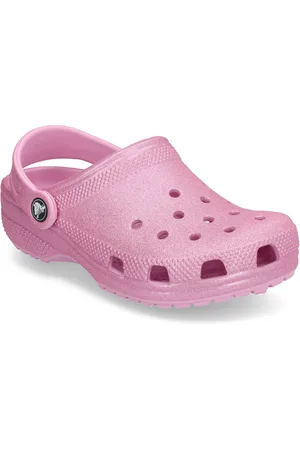 Crocs Classic Glitter Clog K Shoes Summer Shoes Pink