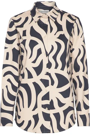 Marimekko Josat Joonas Tops Shirts Long-sleeved Black
