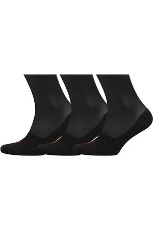 Ralph Lauren Big Pony No-Show-Liner 3-Pack Ankelsokker Korte Strømper Black