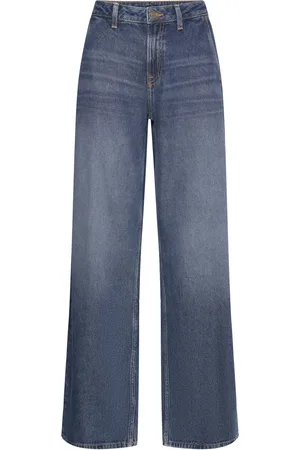 GANT Low Wide Leg Jeans Bottoms Jeans Wide Blue