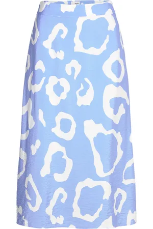 Object Objjacira Mw Skirt Noos Skirts Knee-length & Midi Skirts Blue