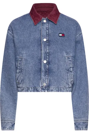 Tommy Hilfiger Quilted Revrsbe Boxy Jkt Ch4038 Dongerijakke Denimjakke Blue