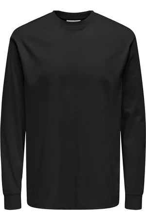 Only & Sons Onsfred Life Ls Tee Noos Tops T-shirts Long-sleeved Black